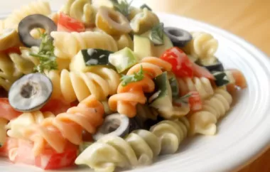 A Delicious and Colorful Italian Confetti Pasta Salad