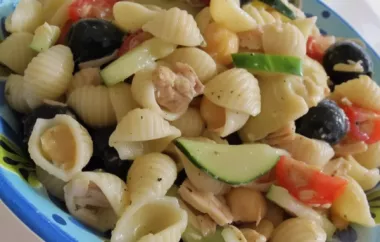 A delicious and healthy recipe for a Tuna Antipasto Salad Bowl