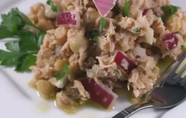A Delicious and Nutritious Tuna Salad with a Mediterranean Twist