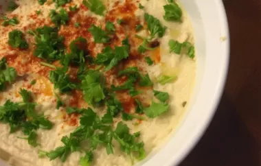 A delicious twist on the classic hummus recipe