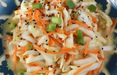 A flavorful and vibrant kimchi salad recipe