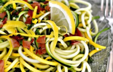 A refreshing and light summer salad featuring vibrant summer squash.
