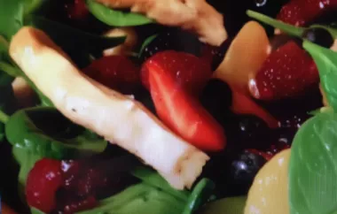 A zesty and refreshing chicken salad with a burst of tangy lime and sweet berries.