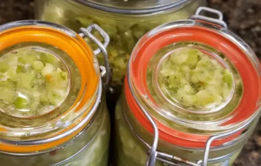 A zesty and refreshing salsa made with green tomatoes and spicy peppers.