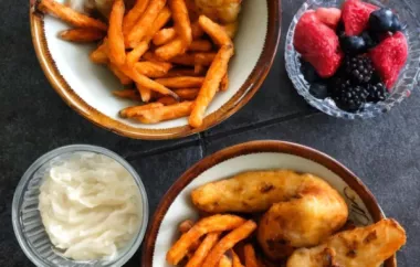 Air-Fried Fish and Sweet Potato Chips