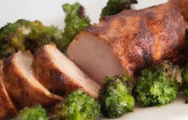 Air Fryer Dry-Rubbed Pork Tenderloin with Broccoli