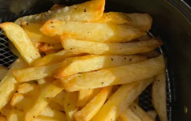 Air Fryer Salt and Vinegar Fries for One