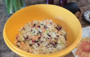 Aloha Coleslaw with a Punch