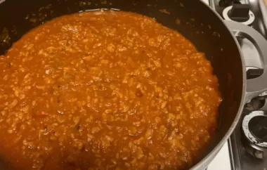 Amazing Ground Turkey Tomato Sauce Recipe
