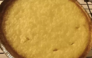 Amish Sauerkraut Surprise Custard Pie Recipe