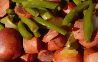 Amy's Po-Man Green Beans and Sausage Dish