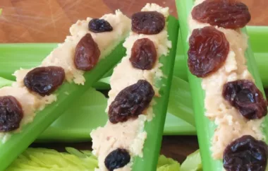 Ants-on-a-log: A Classic Kid-Friendly Snack Recipe