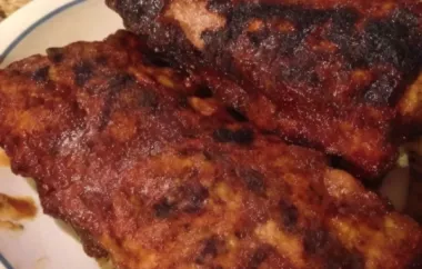 Apple and BBQ Sauce Baby Back Ribs