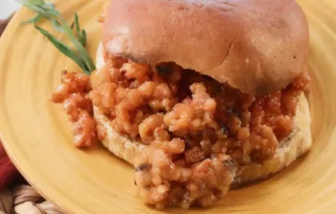 Apple Tarragon Turkey Sloppy Joes - Delicious and Healthy Twist on a Classic Dish