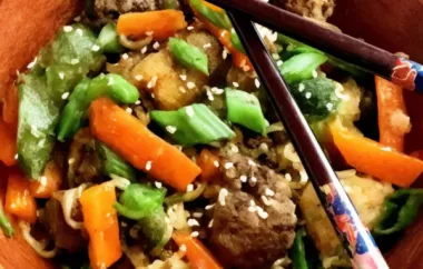 Asian Ground Beef Noodle Bowls