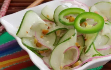 Asian-Inspired Cucumbers with a Kick