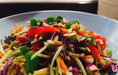 Asian-inspired Ramen Slaw with Crunchy Vegetables