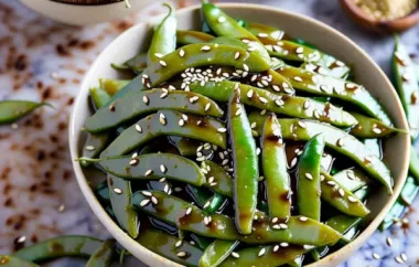 Asian Sugar Snap Pea Appetizer