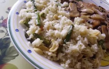Asparagus Cashew Rice Pilaf Recipe