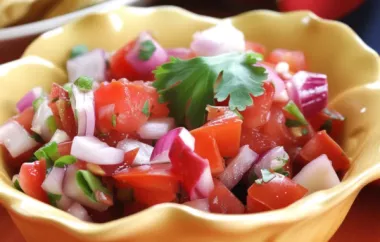 Authentic and Fresh Pico de Gallo Recipe