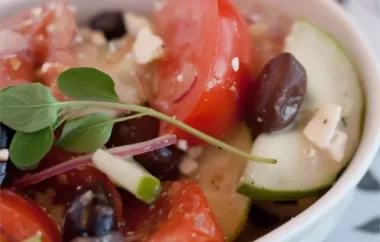 Authentic Greek Tomato Salad Recipe