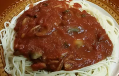 Authentic Italian Spaghetti Sauce Recipe Passed Down from Generation to Generation