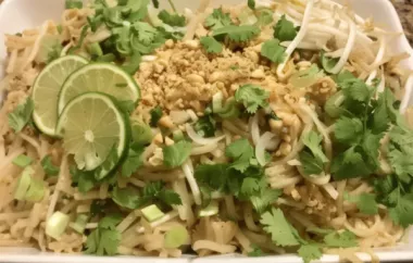 Authentic Pad Thai Recipe for a Delicious Thai Stir-fried Noodle Dish