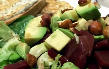 Avocado, Beet, and Arugula Salad with Chevre Tartine Recipe
