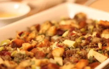 Awesome Sausage, Apple, and Cranberry Stuffing