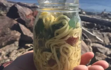 Bacon and Fresh Pasta in a Jar