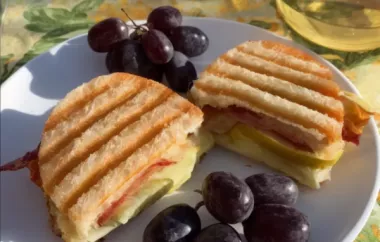 Bacon, Apple, and Brie Panini