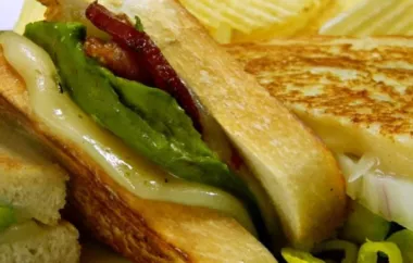 Bacon-Avocado-and-Pepperjack Grilled Cheese Sandwich