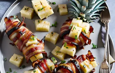 Bacon-Wrapped Pineapple and Water Chestnuts
