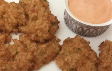 Baked Crab Cakes with Roasted Red Pepper Remoulade