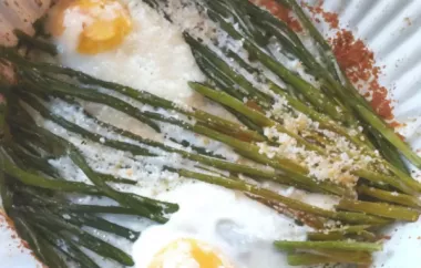 Baked Eggs and Asparagus