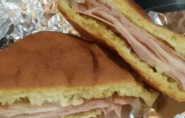 Baked Ham and Chile Sandwiches