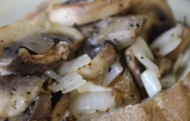 Baked Potato with Mushrooms Recipe