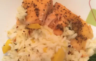 Baked Salmon with Tropical Rice - A Delicious and Healthy Dish
