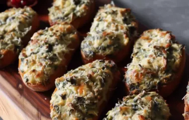 Baked Spinach and Artichoke Toasts