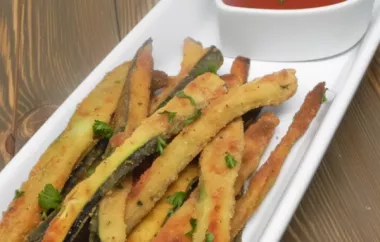 Baked Zucchini Sticks: A Healthy Twist on a Classic Appetizer