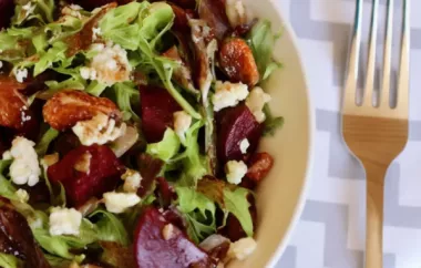 Beet Salad with Pecans and Blue Cheese
