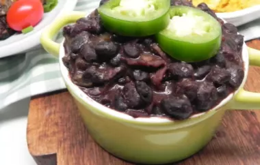 Black Beans with Coconut Water