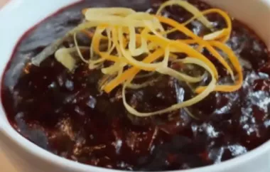 Black Cumberland Sauce Recipe - A Tangy Sauce Perfect for Meats