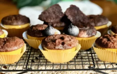 Black Garlic Chocolate Muffins