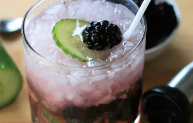 Blackberry Cucumber Vodka Tonic