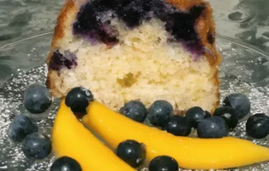 Blueberry Cream Cheese Pound Cake