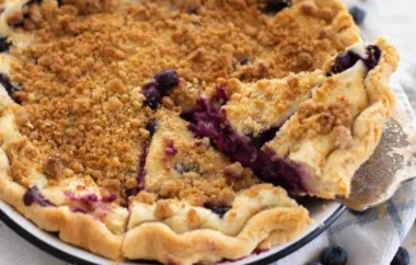 Blueberry Cream Pie