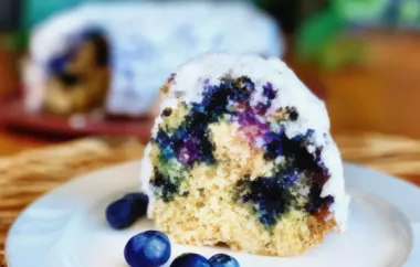 Blueberry Sour Cream Bundt Cake Recipe