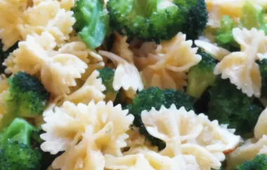 Bow-Tie Pasta with Broccoli, Garlic, and Lemon