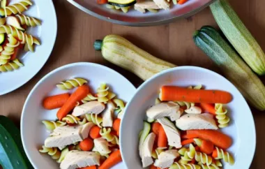 Bow Ties, Zucchini, Carrots, and Chicken